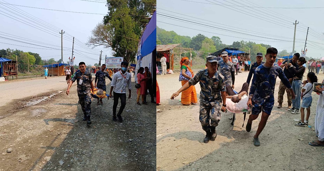 सुनसरीको महाकुम्भ मेलामा ढलेका ४ जनाको उद्धार