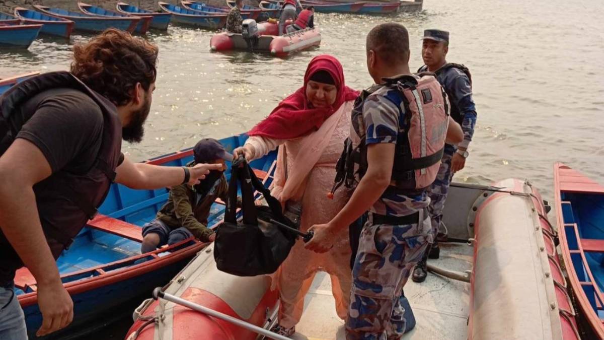 फेवातालमा डुंगा दुर्घटना, पाँच जनाको सकुशल उद्धार