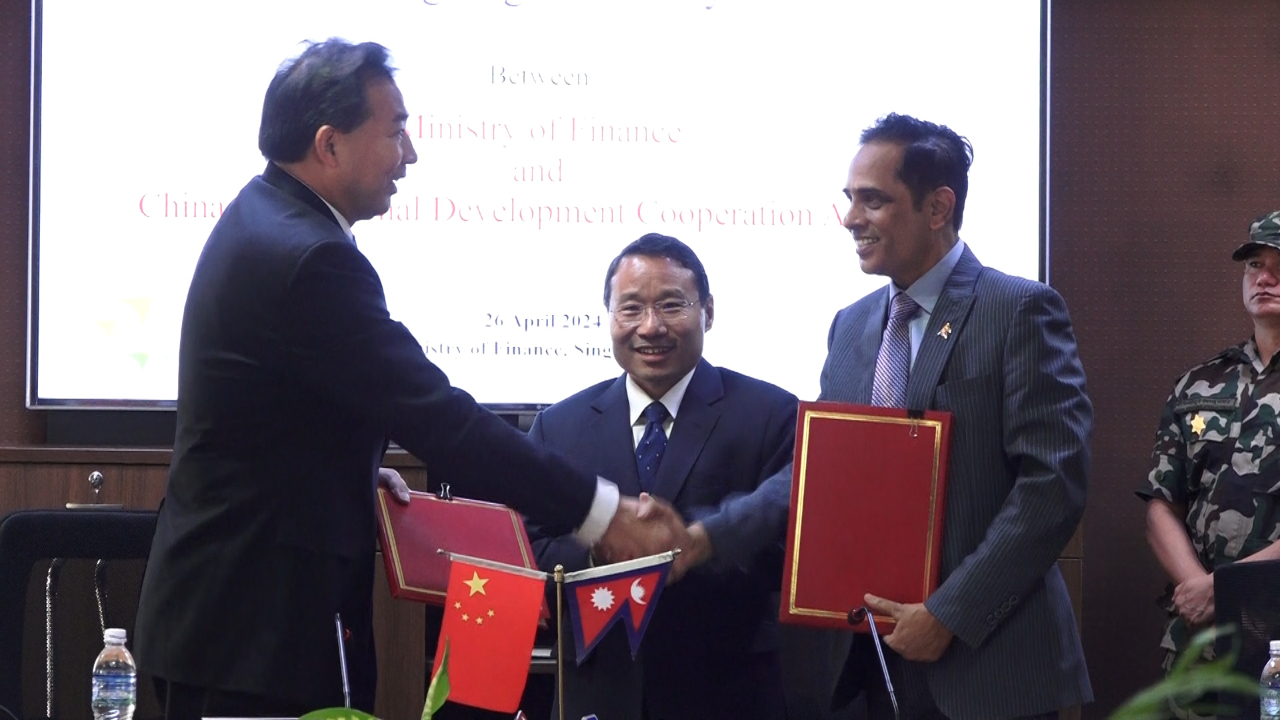 नेपाल र चीनबीच दुई सम्झौतामा हस्ताक्षर