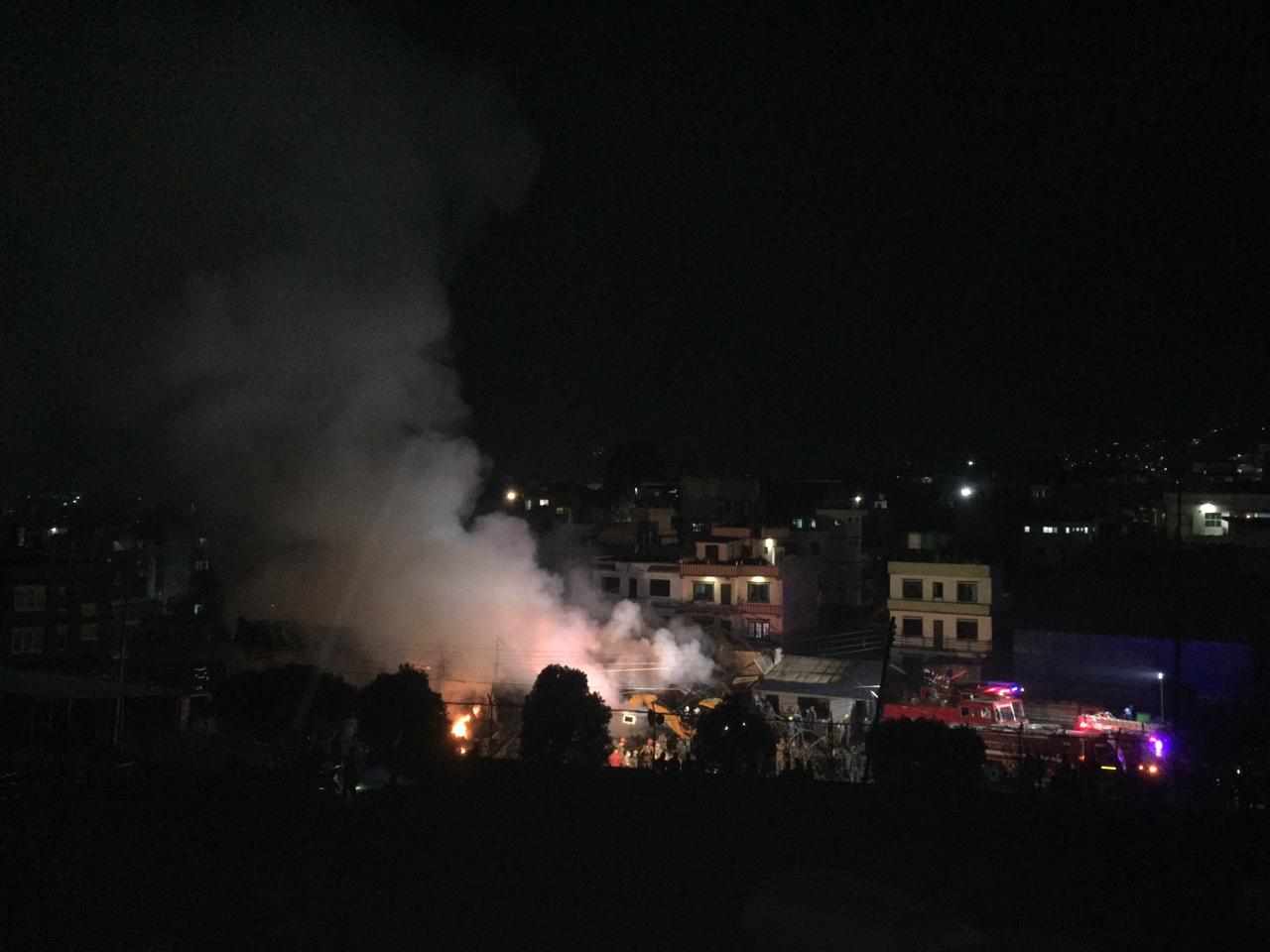 सशस्त्रको गोदाममा भएको आगलागी नियन्त्रणमा