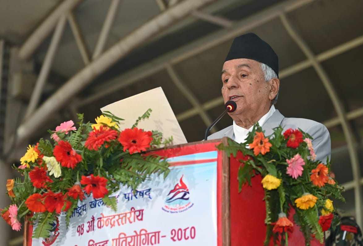 स्थानीयस्तरबाट नै खेलाडी तयार गर्न राज्यले विशेष ध्यान दिन जरुरी छ– राष्ट्रपति पौडेल