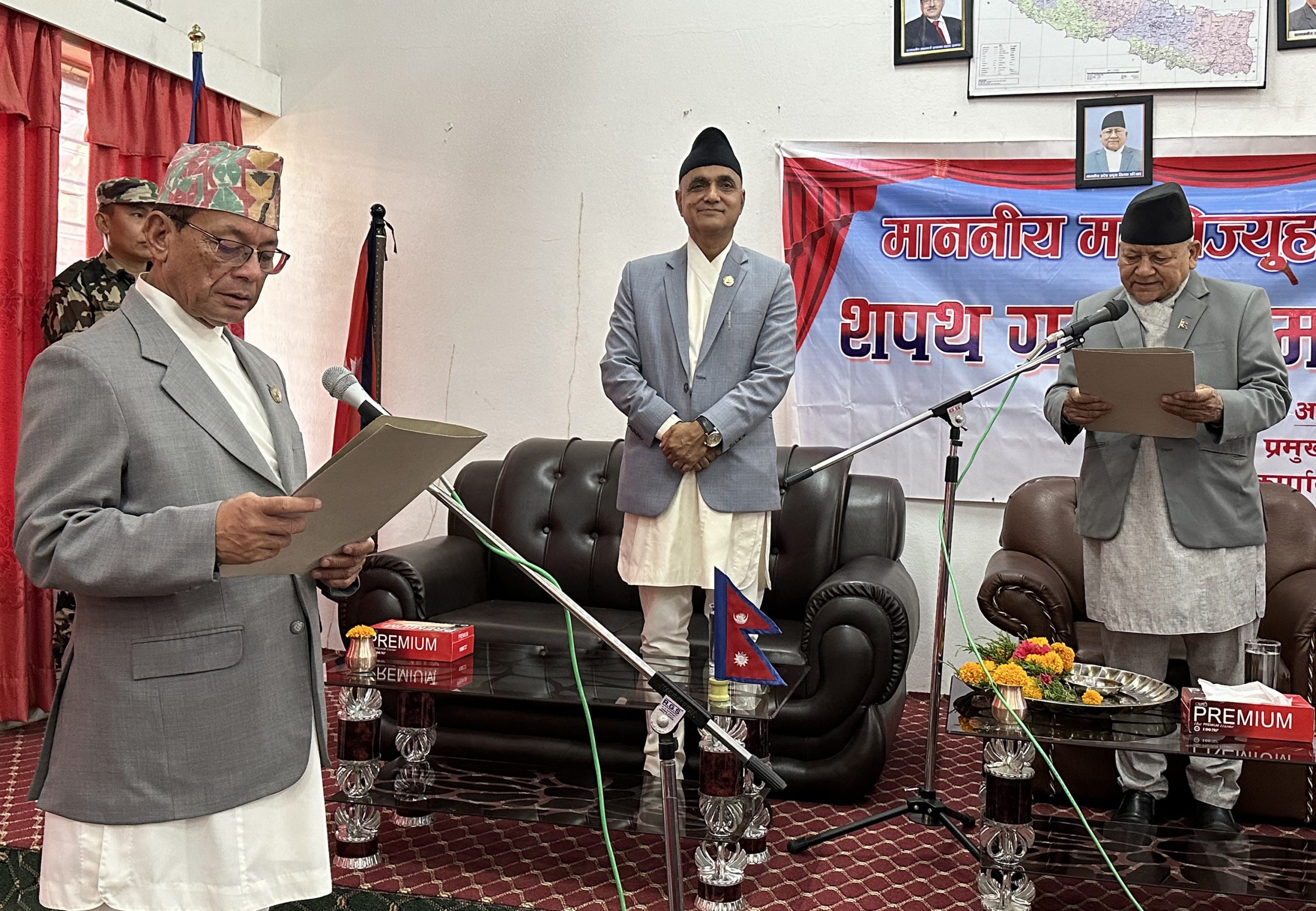 कर्णालीका कृषिमन्त्री शाहले लिए पद तथा गोपनीयताको सपथ