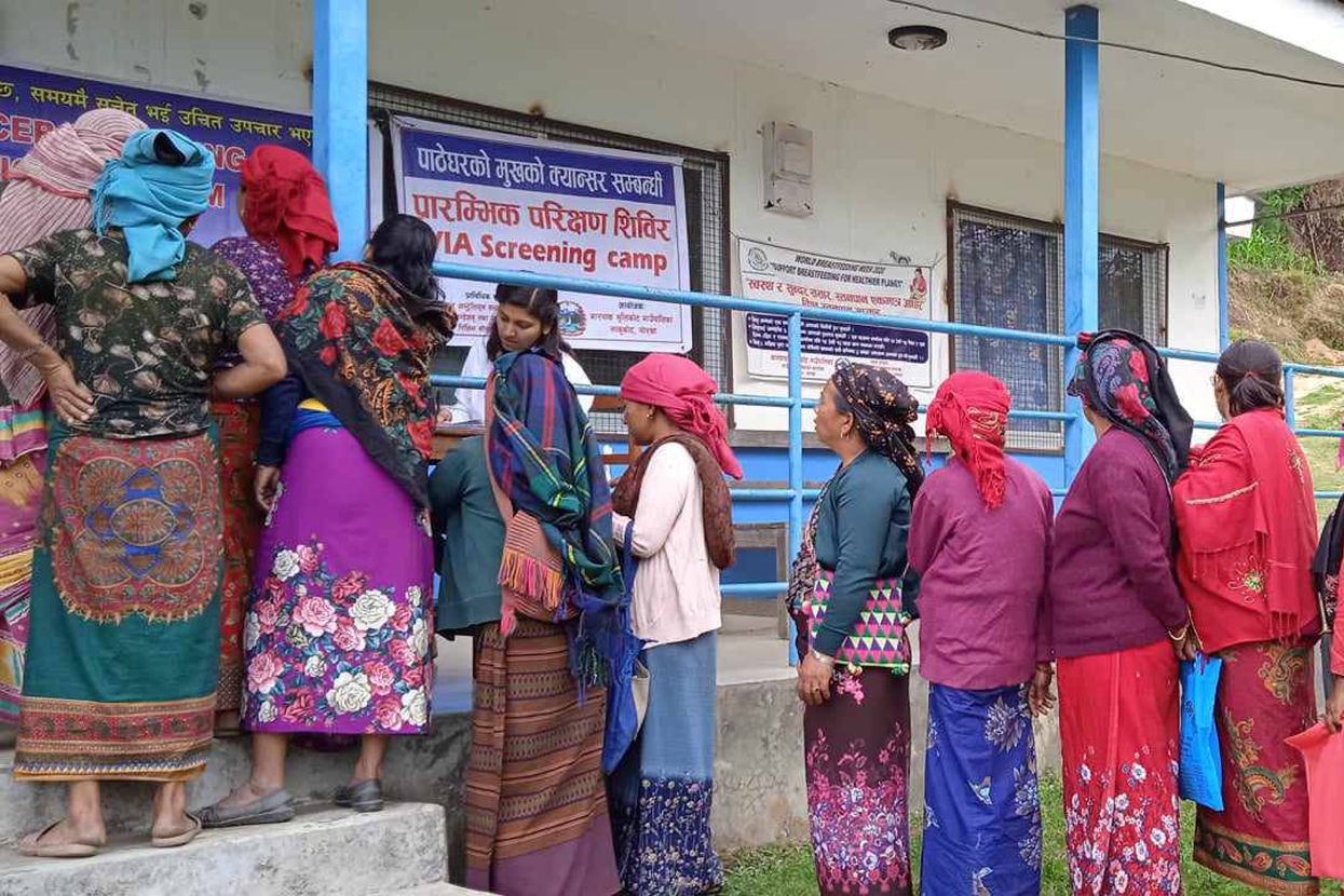 गोरखामा क्यान्सरको जोखिम पहिचान गर्न ‘स्वास्थ्य शिविर’