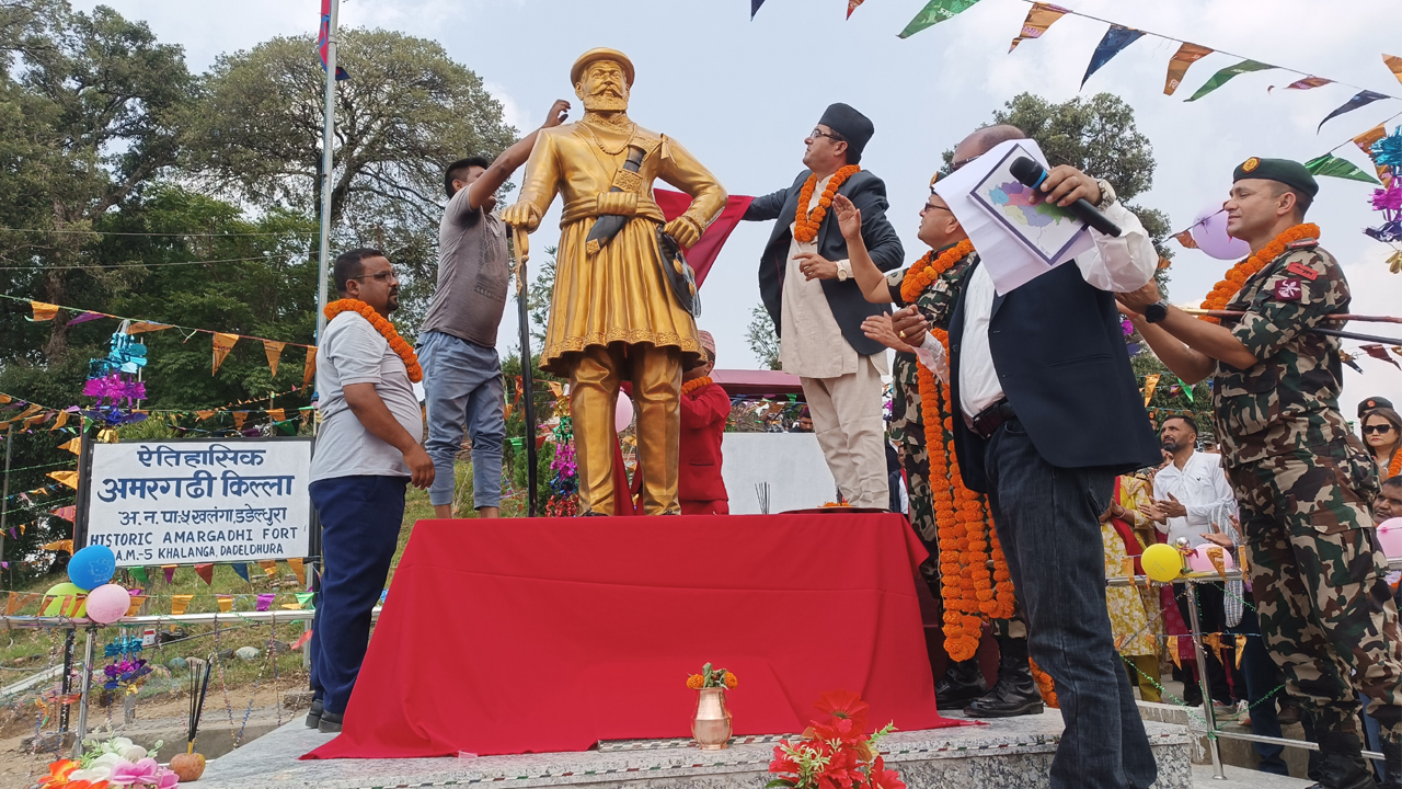 अमरसिंह थापाको शालिक निर्माणपछि पर्यटक आकर्षित
