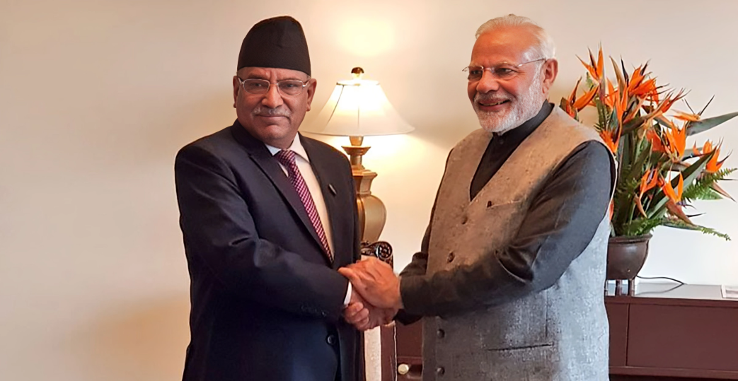 प्रधानमन्त्री प्रचण्डले दिए भारतीय समकक्षी मोदीलाई बधाई