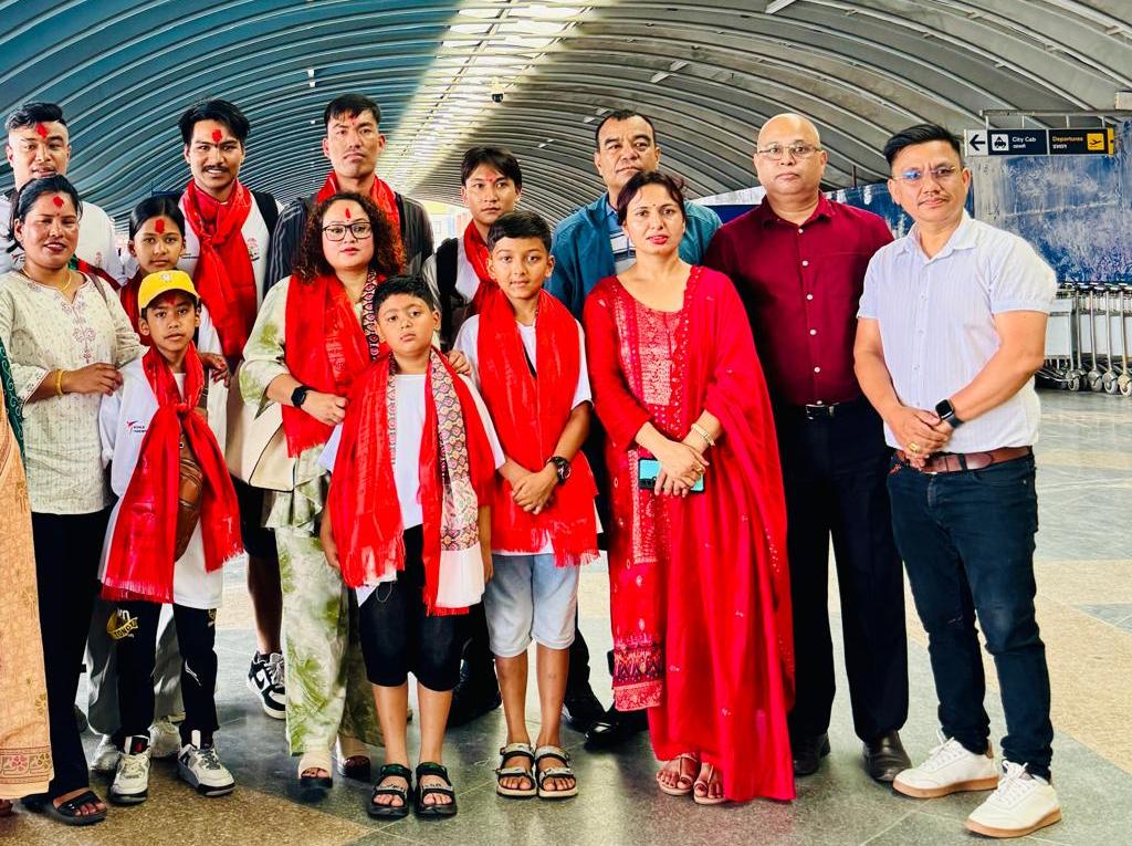 तेक्वान्दो टोली भारत प्रस्थान