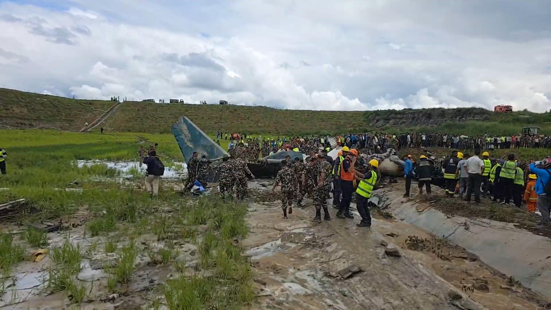 त्रिभुवन अन्तर्राष्ट्रिय विमानस्थलमा सौर्यको जहाज दुर्घटना