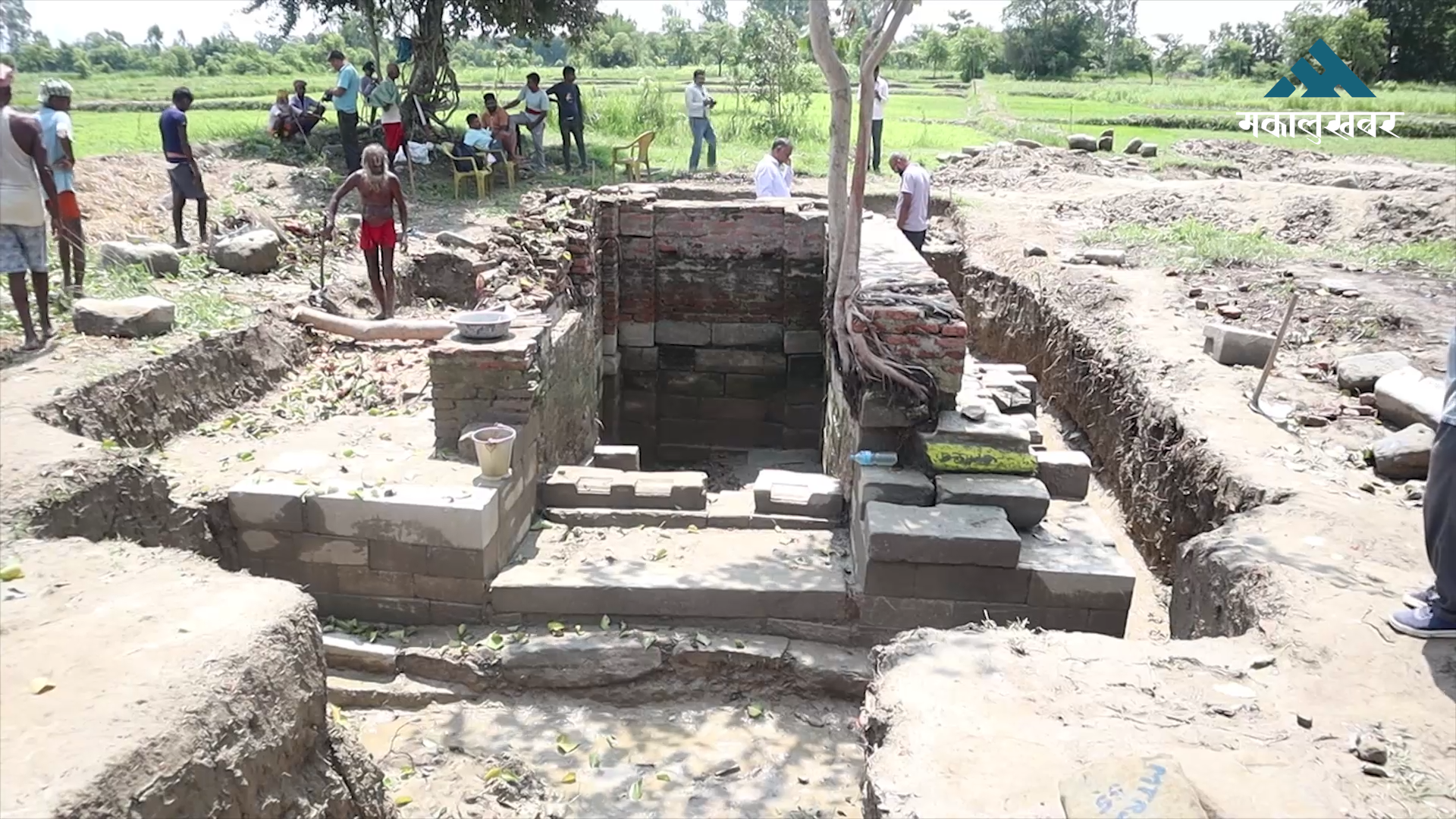 मठेश्वरनाथ मन्दिरको उत्खन्नमा आठौं/नवौं शताब्दीका लिच्छवीकालिन अवशेष फेला