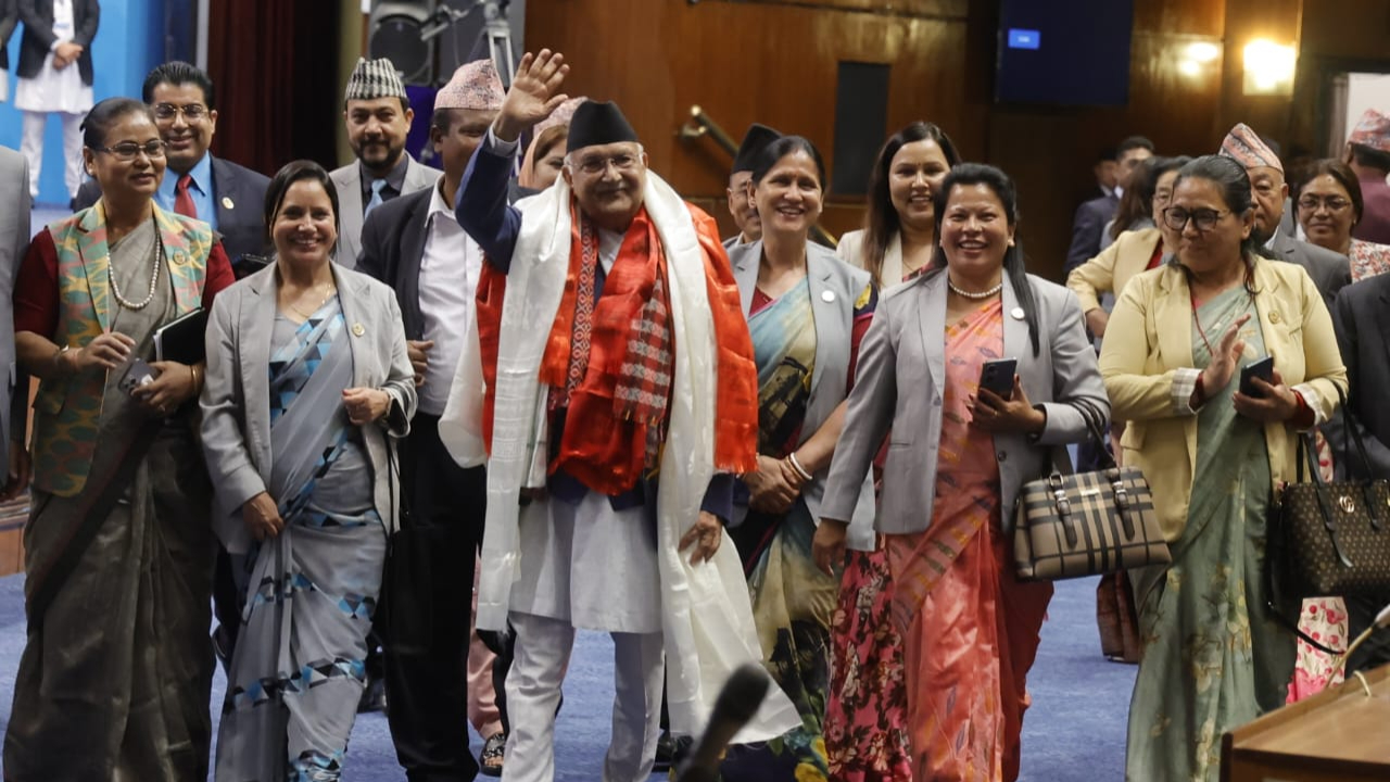 प्रधानमन्त्री ओलीले पाए विश्वासको मत, दुई तिहाइ सांसदको साथ