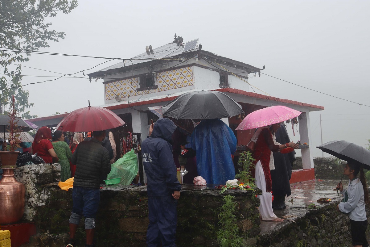 बलेवाको कालभैरव मन्दिर यसरी फेर्दैछ मुहार