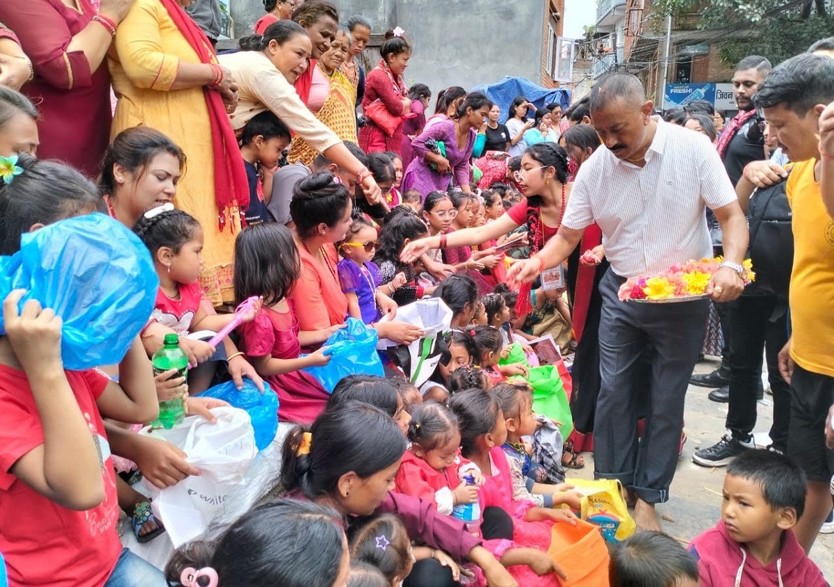 कृष्ण जन्माष्टमीमा काभ्रेमा पुजिए १० हजार कन्या