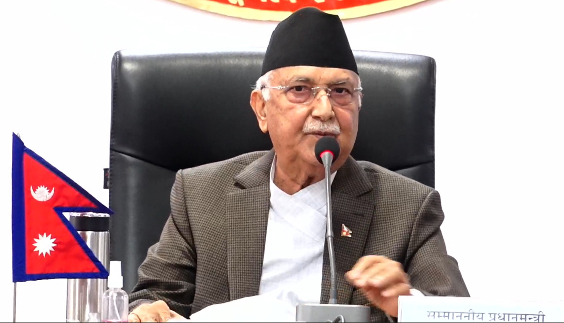 नेपाललाई शान्ति चाहिएको छ, द्वन्द्वमा फस्न दिँदैनौँ : प्रधानमन्त्री ओली