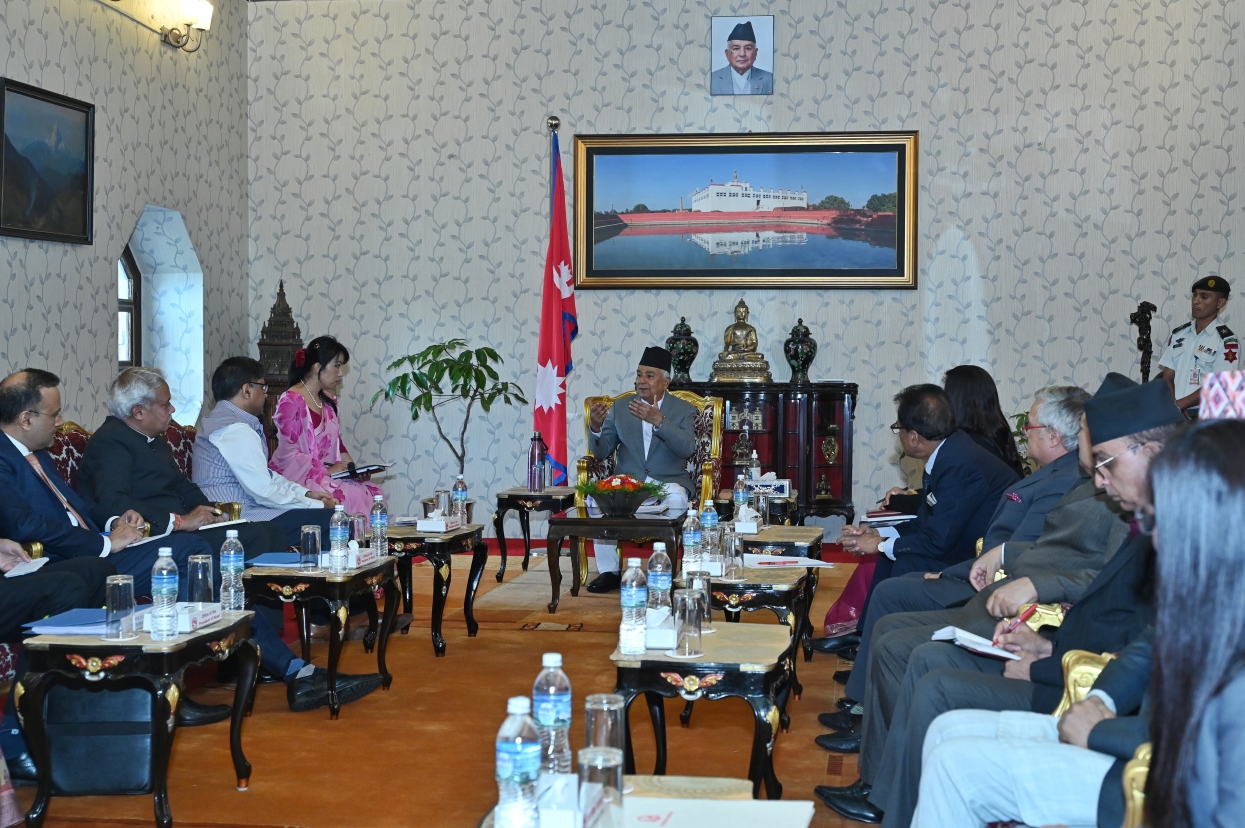 जलवायु परिवर्तनको असर न्यूनीकरणमा नेपाल–भारत मिलेर अघि बढौँ : राष्ट्रपति