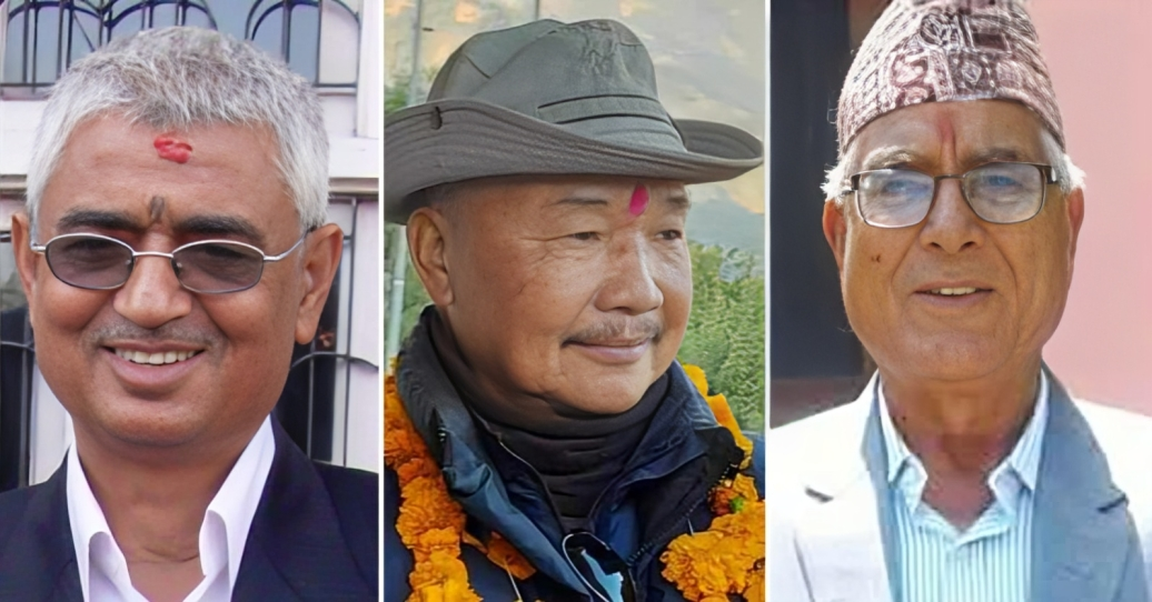 शपथ लिँदै नवनियुक्त प्रदेश प्रमुख, शीतल निवासमा समारोह