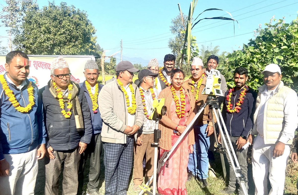 शुक्लाफाँटामा एक हजार चार सय २५ बिघा जग्गा नापजाँच