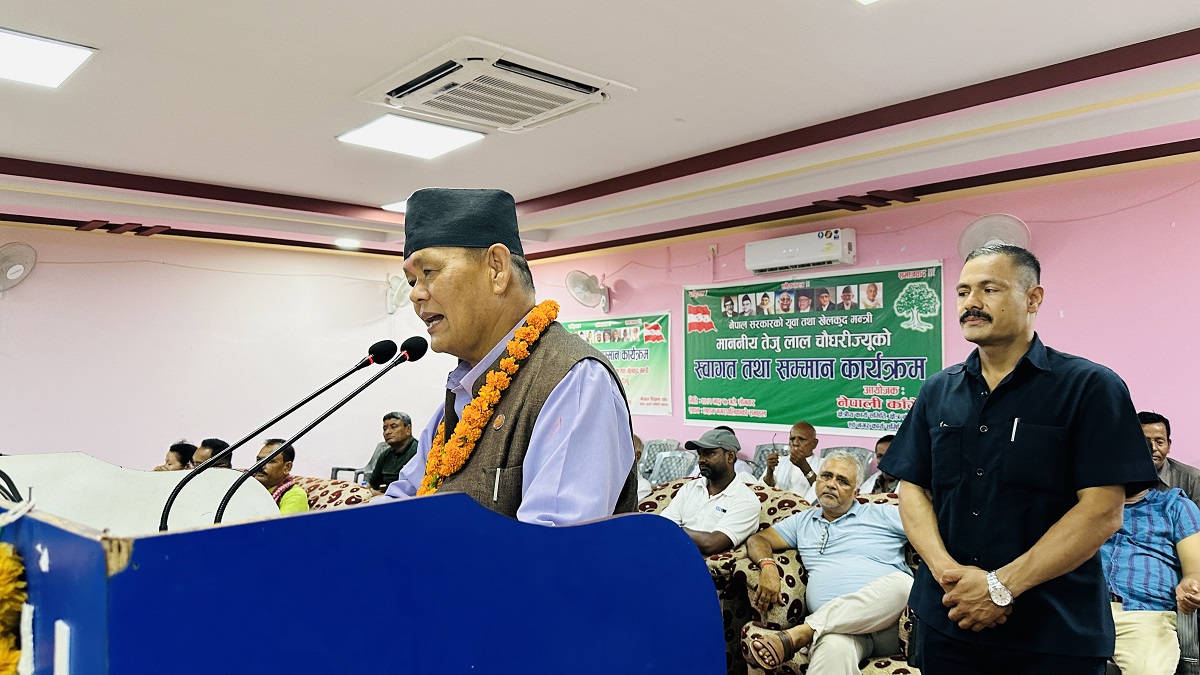 मधेसमा सुविधा सम्पन्न रङ्गशाला बनाउँछौँ : मन्त्री चौधरी