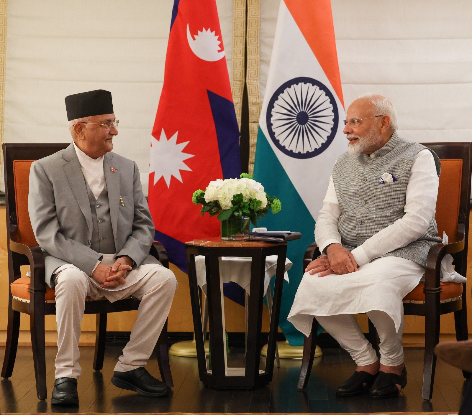 प्रधानमन्त्री ओलीसँगको भेटपछि मोदीले भने- हामी नेपाल-भारत सम्बन्धलाई अझ गति दिन चाहन्छौं