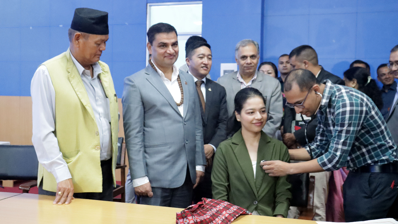 गङ्गालाल अस्पतालले राष्ट्रिय खेलाडीको निःशुल्क परीक्षण गर्ने