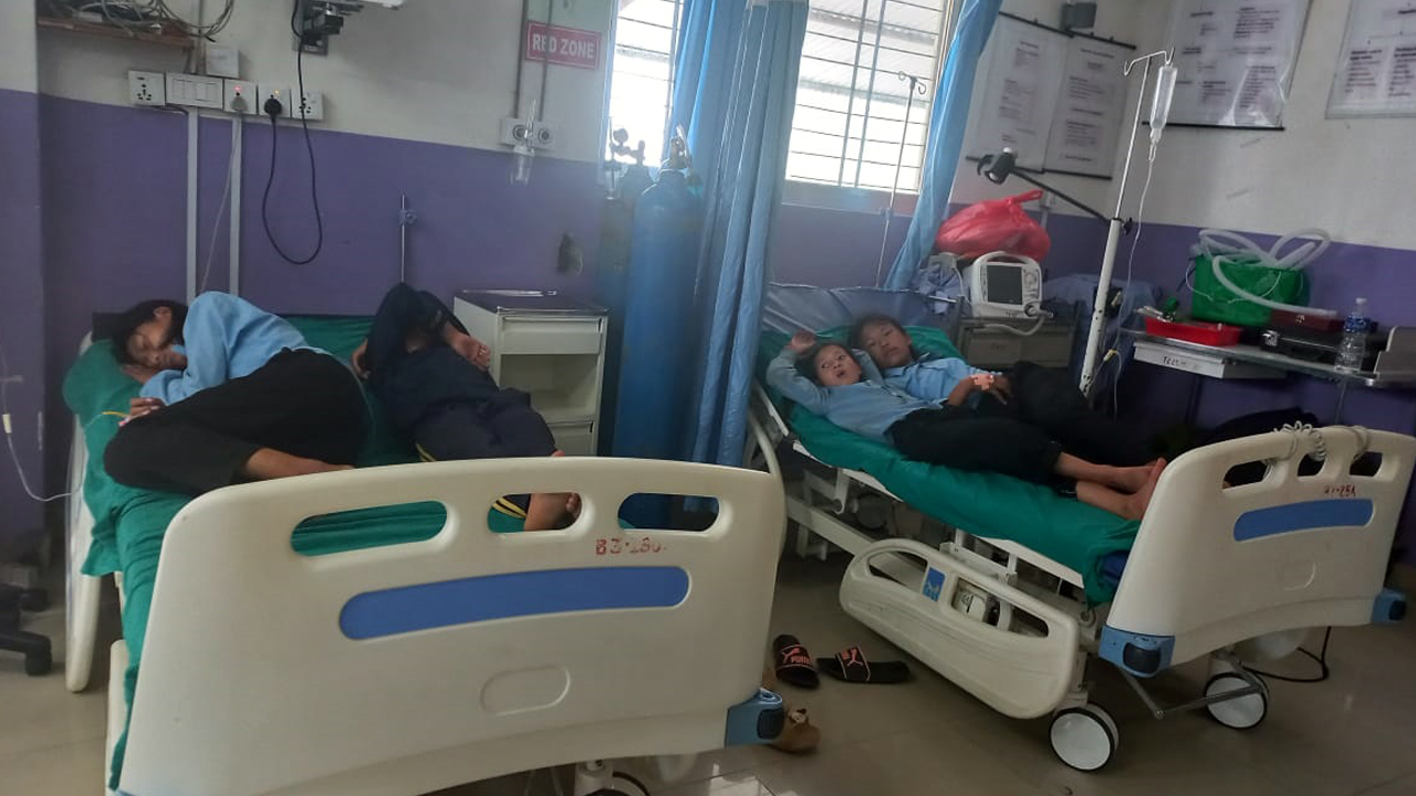 अरिङ्गालले टोकेर चारजना विद्यार्थी घाइते