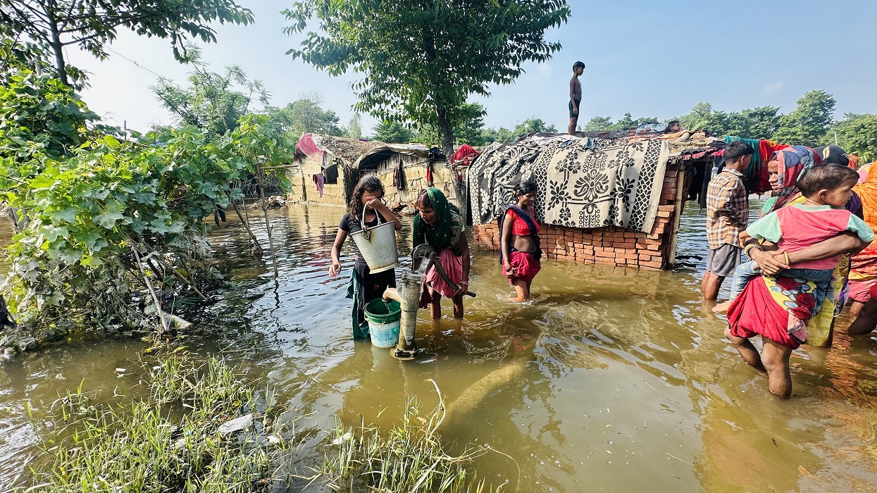 बाढी तथा डुबान प्रभावित गाउँमा खानेपानीको समस्या