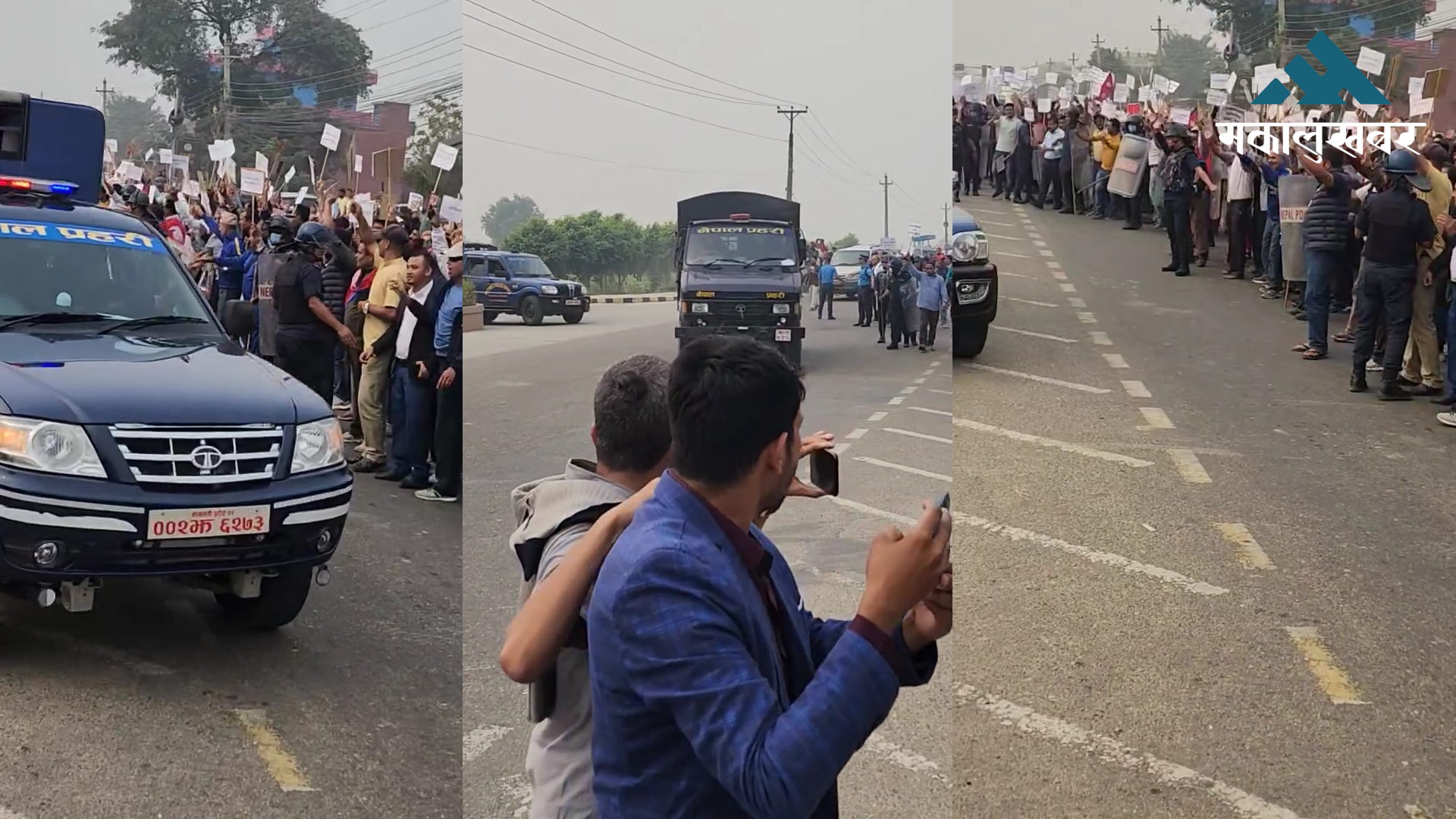 रवि लामिछानेलाई भैरहवा पुर्याइयो, विमानस्थलमा नाराबाजी (भिडिओ)