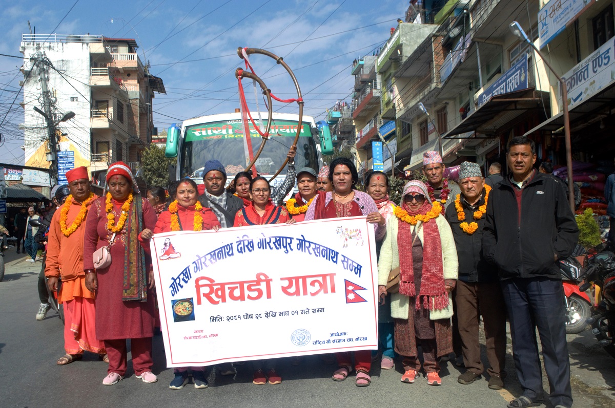 गोरखादेखि भारतको गोरखपुरसम्म ‘खिचडी यात्रा’ सुरु
