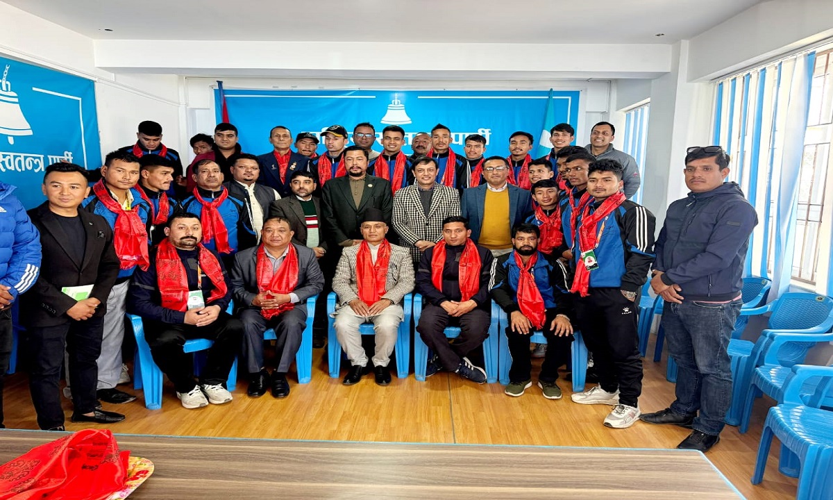 रास्वपाले गर्‍यो नेपाली खो-खो टोलीलाई सम्मान