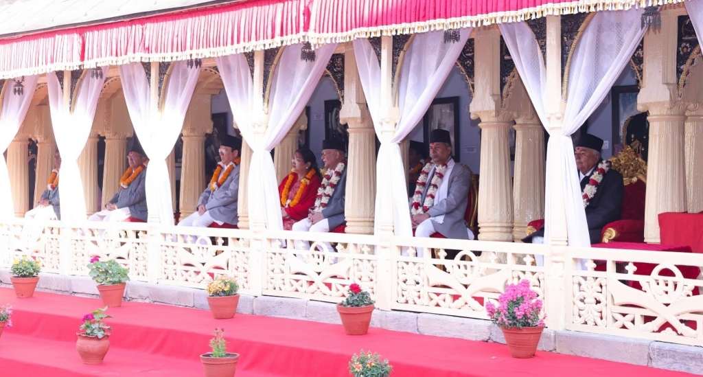 राष्ट्रपति, प्रधानमन्त्री र प्रधानन्यायाधीशद्वारा वसन्त श्रवण