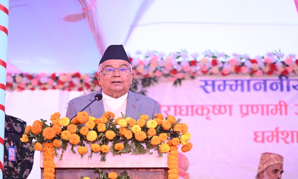 सबै धर्म र सम्प्रदायको लक्ष्य मानव सेवा हो : राष्ट्रपति