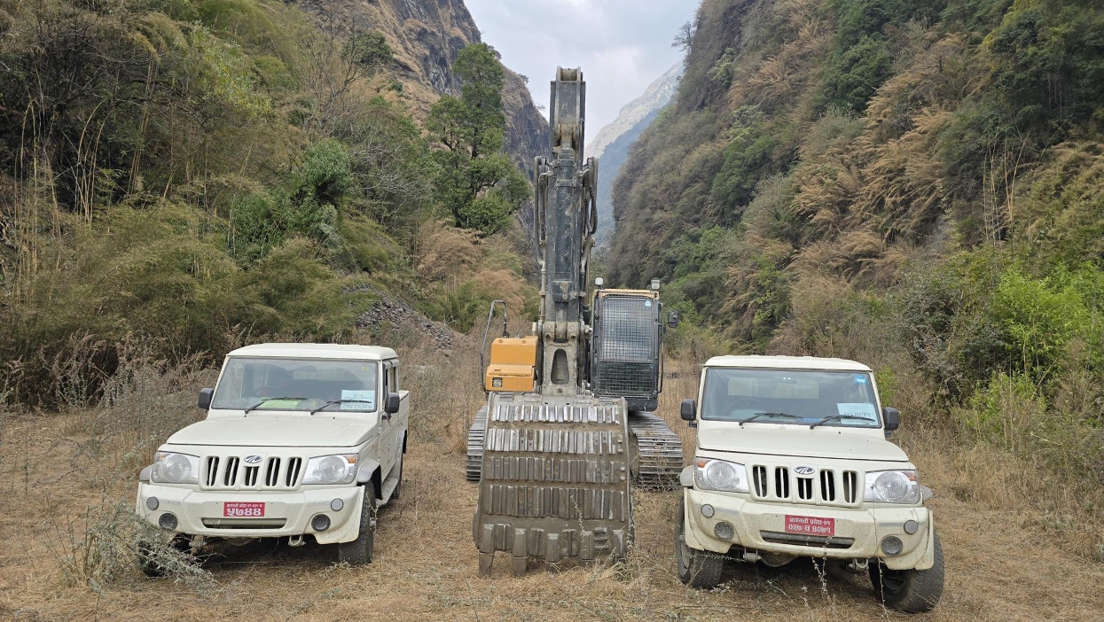 म्याग्दीको दुर्गम बस्ती बगरमा सडक सञ्जालमा जोडियो