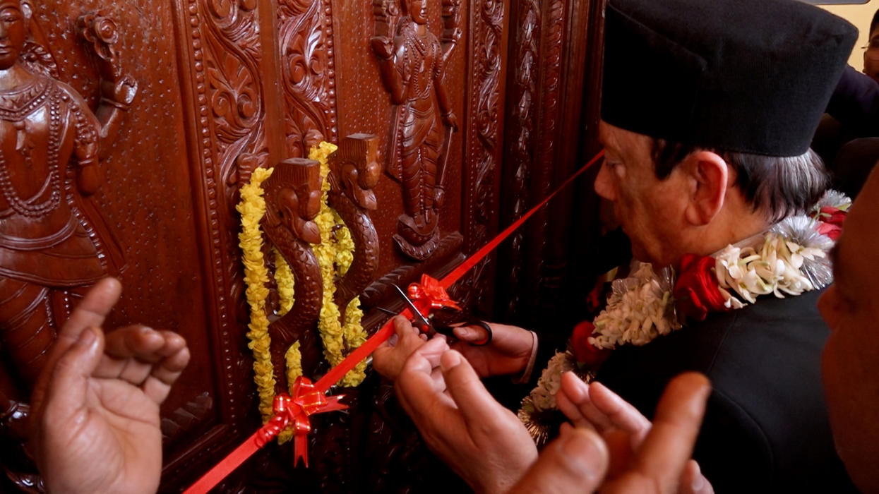प्रधानन्यायाधीशद्वारा मैतीदेवीको गोदा वेणुगोपाल मन्दिर उद्घाटन