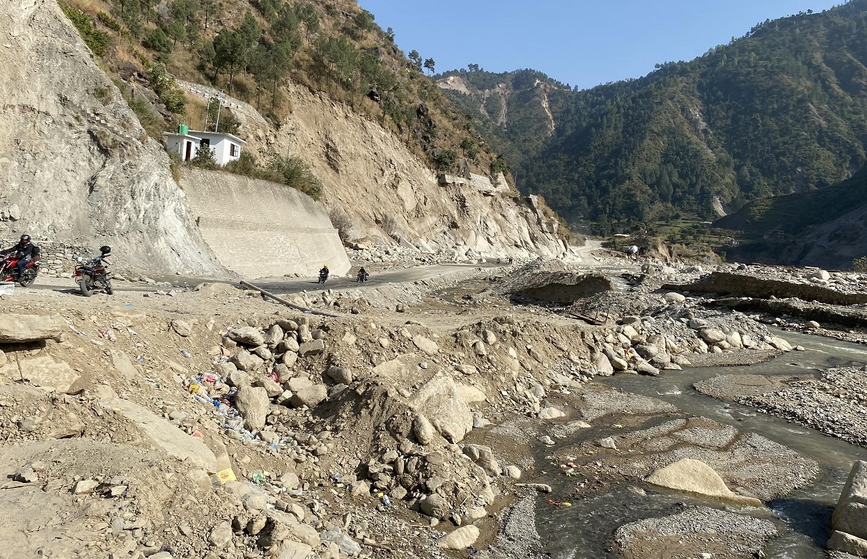 जापानद्वारा बिपी राजमार्गको पिप्ले–बर्खेखोला खण्डको स्थायी पुनर्निर्माण सुरु