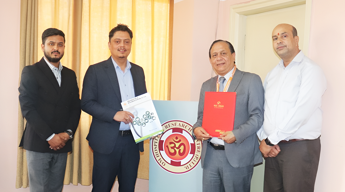 एनआईसी एशिया बैंक र ओम हस्पिटलबिच विशेष छुट सम्झौता