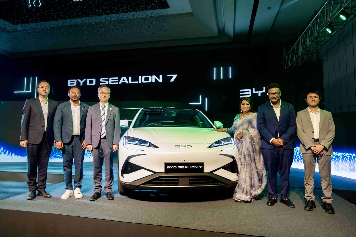 बीवाईडीको नयाँ विद्युतीय SUV ‘सिलायन ७’ नेपालमा सार्वजनिक