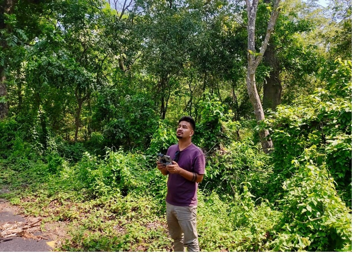रौतहटमा ‘ड्रोन’बाट वनक्षेत्रको निगरानी