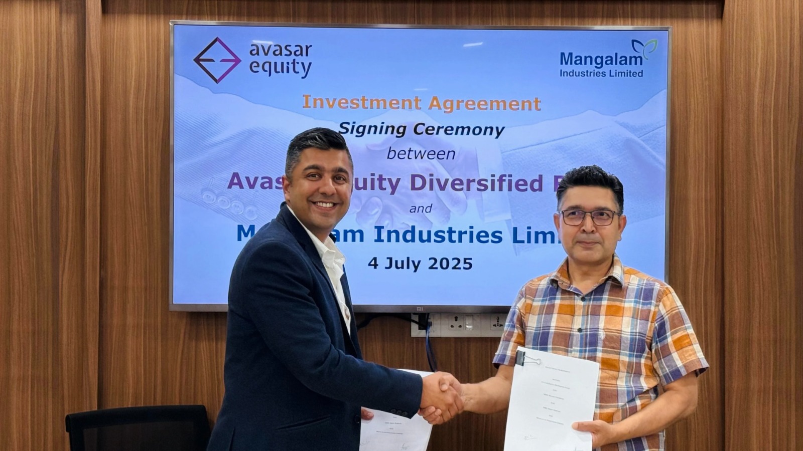 मंगलम इन्डष्ट्रिज लिमिटेडलाई अवसर इक्वीटी डाइभर्सिफाइड फण्डको रणनीतिक लगानी