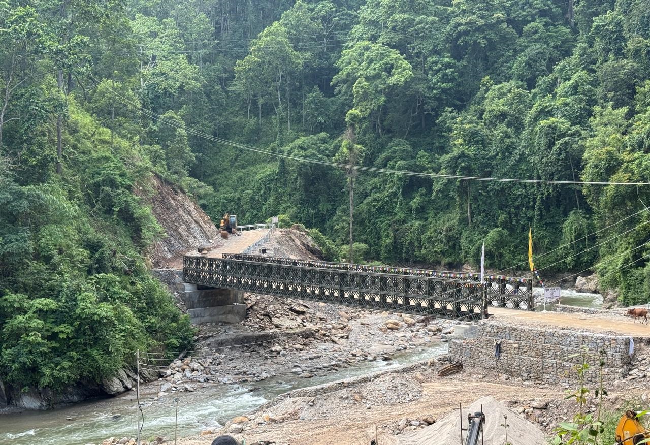 पुवा खोलामा बेलिब्रिज निर्माण, ३६ किमी दुरी छोटियो