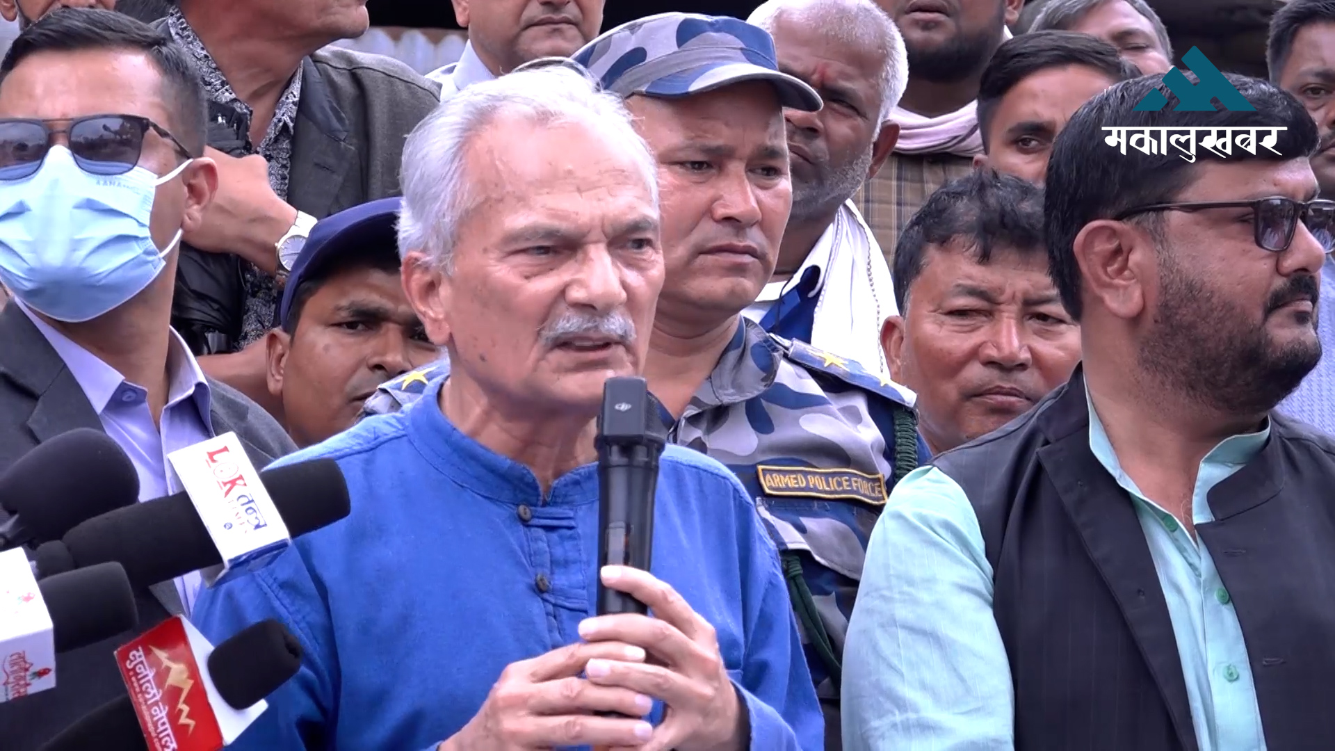 उखु किसान आन्दोलनलाई पूर्वप्रधानमन्त्री भट्टराईको समर्थन