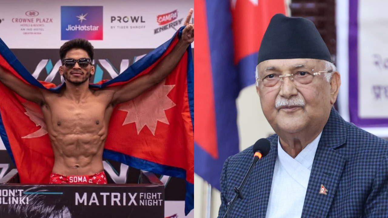 प्रधानमन्त्रीद्वारा बान्टमवेट च्याम्पियन विजेता रवीन्द्र ढाँटलाई बधाई
