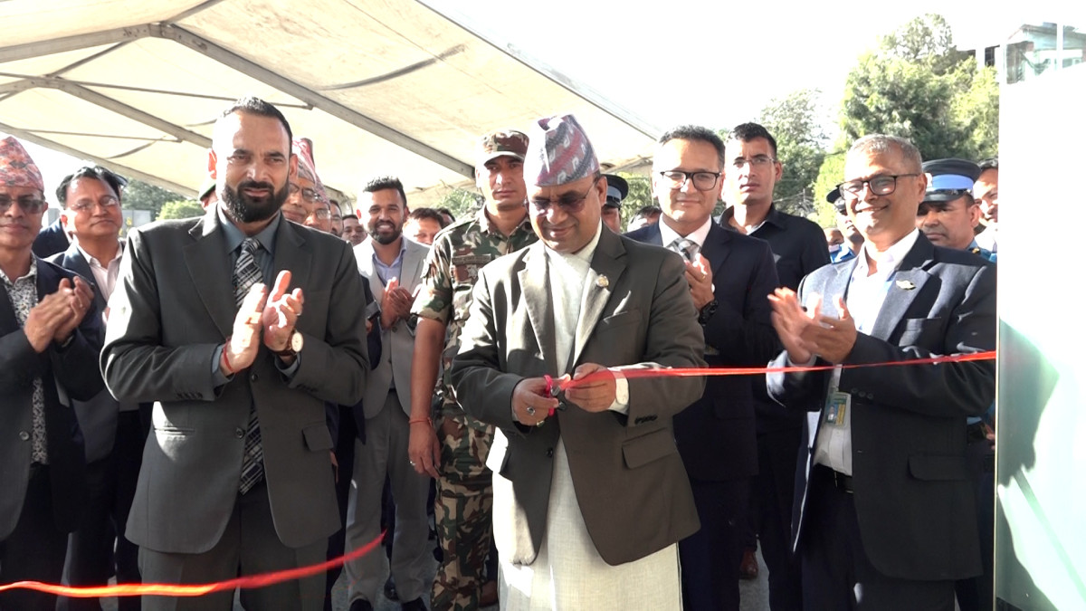 त्रिभुवन विमानस्थलकोआन्तरिक टर्मिनलको नवनिर्मित भिआईपी कक्षको उद्घाटन