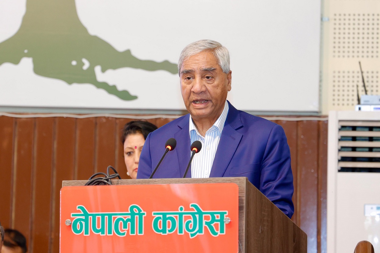 नकारात्मक भाष्य निर्माण गरी समाजलाई दिग्भ्रमित पार्ने कोसिस भइरहेका छन् : सभापति देउवा