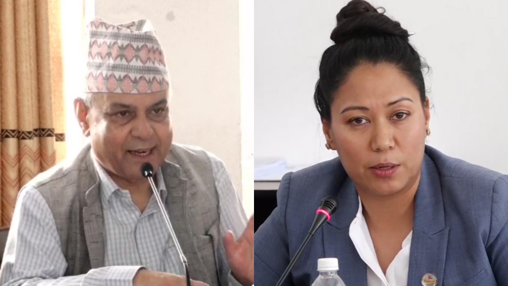 शिक्षा समितिको बैठकमा श्यामकुमार घिमिरे र सुमना श्रेष्ठबीच चर्काचर्की
