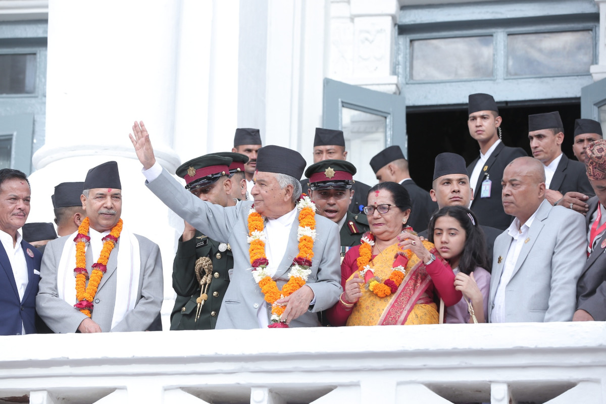 राष्ट्रपति पौडेलद्वारा इन्द्रजात्राको अवलोकन (तस्बिरहरू)