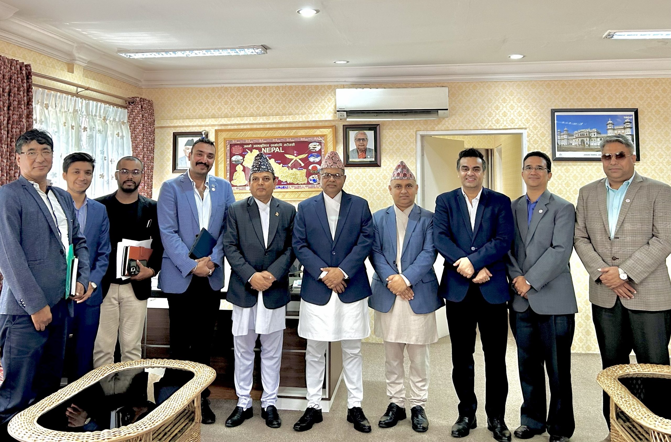 उद्योग, वाणिज्य तथा आपूर्ति मन्त्रालयसँग नाडा प्रतिनिधि मण्डलको छलफल