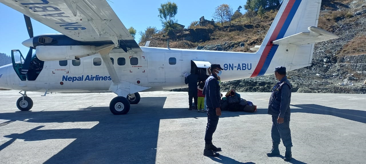 रारा विमानस्थलमा ४ महिनापछि उडान