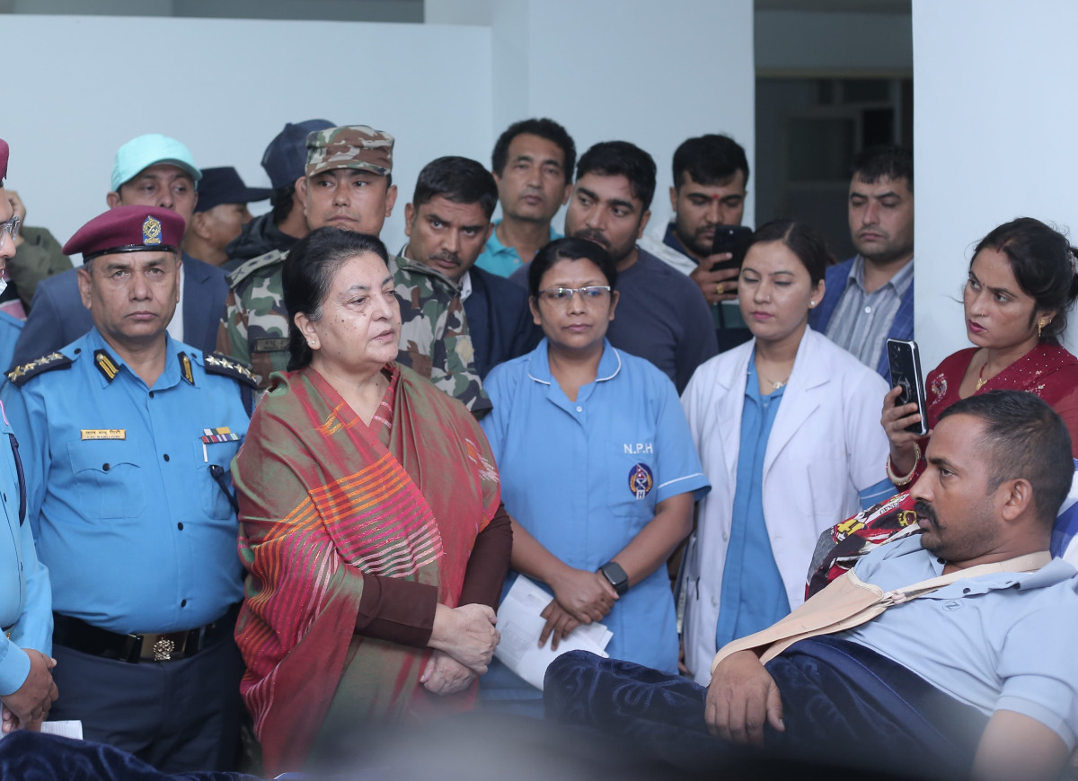 पूर्वराष्ट्रपति भण्डारीद्वारा घाइतेको स्वास्थ्य अवस्थाबारे जानकारी