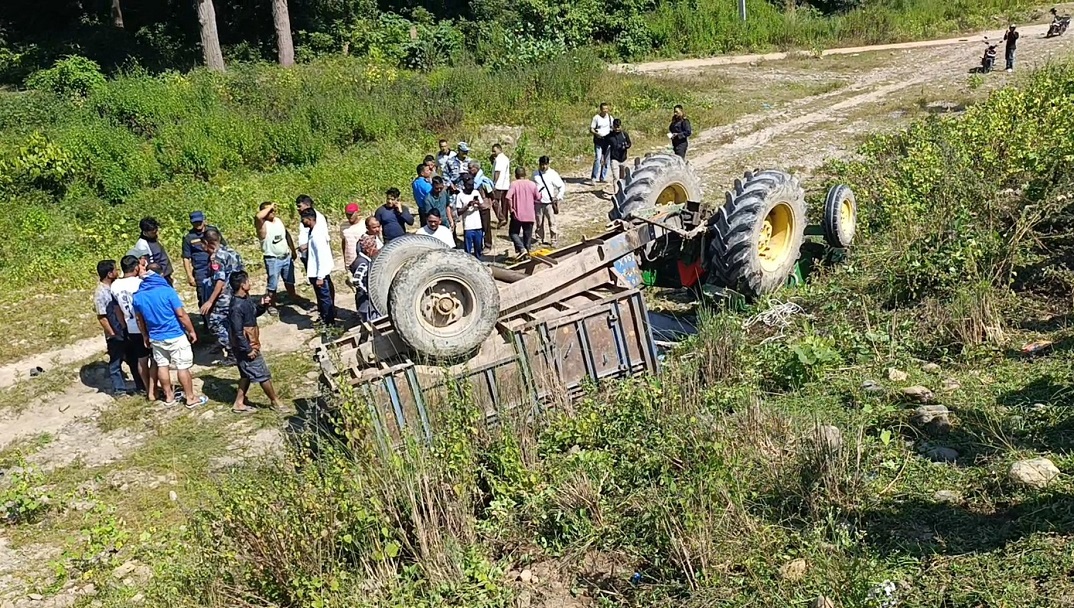 कैलाली ट्याक्टर दुर्घटनाः घाइतेको सनाखत