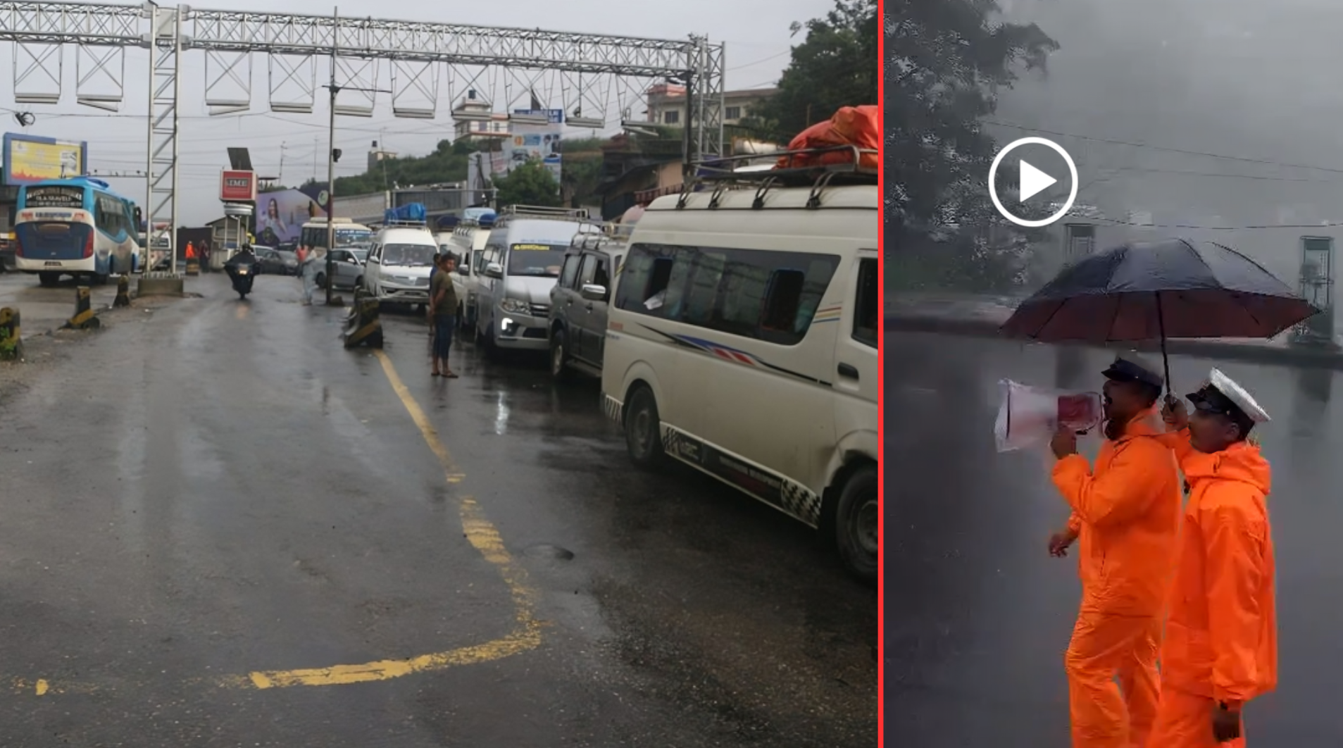 वर्षाले विभिन्न स्थानमा पहिरो : धादिङतर्फ जाने सवारीसाधनलाई काठमाडौं फर्काइयो