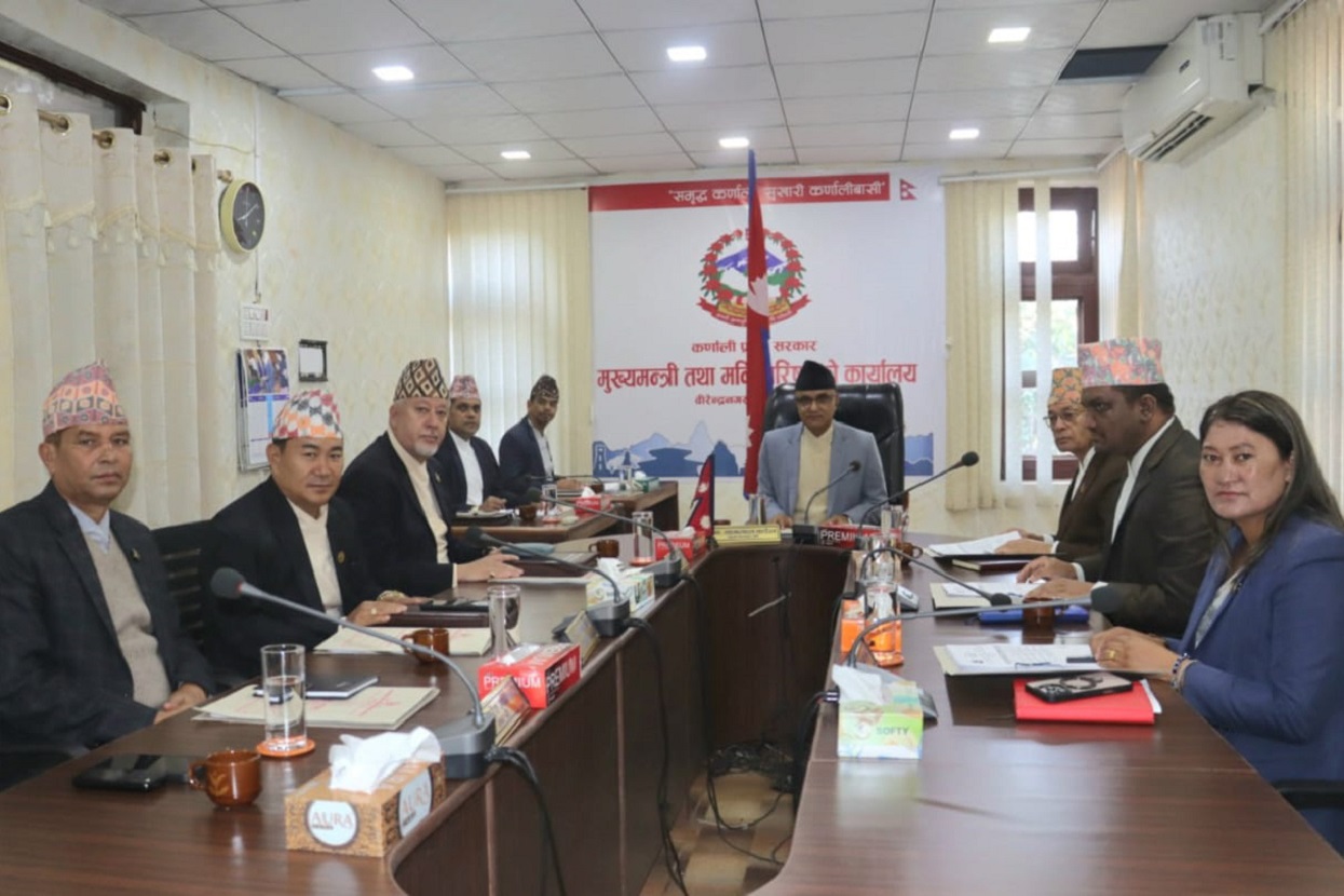 कर्णाली मन्त्रिपरिषद् बैठकः सहिद स्मृति तथा जीवन निर्वाह भत्ता दिने निर्णय