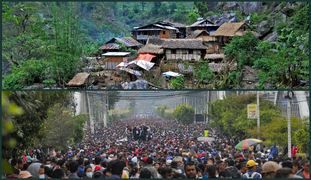 देशको दु:ख: गाउँ रित्ता, सहरमा अराजकता